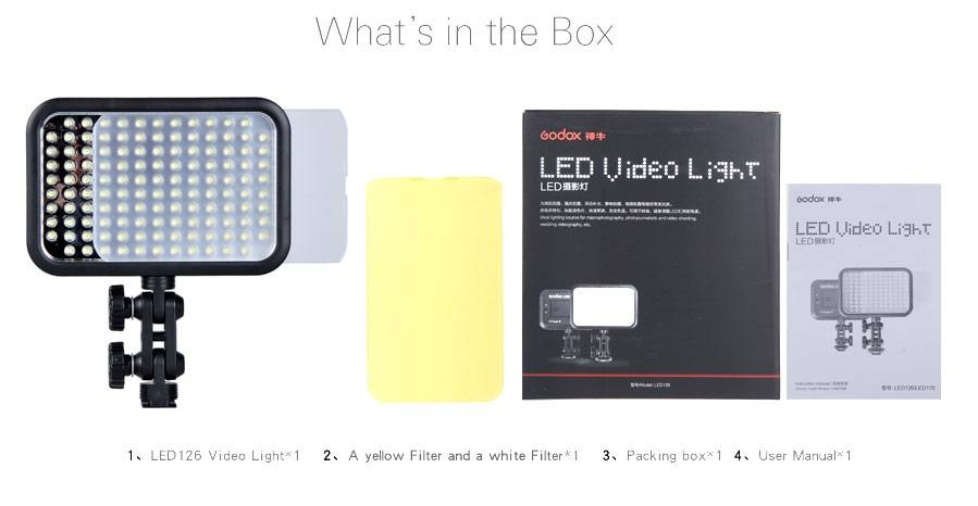 Godox LED 126 Video Light for DSLR Camera